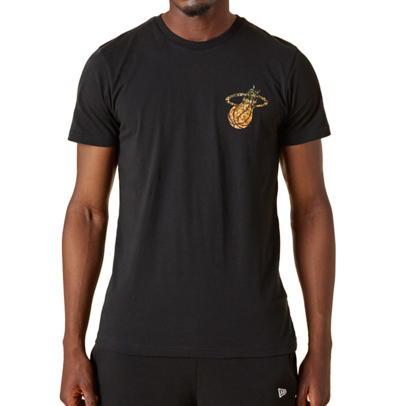 New Era Tee-shirt New Era Miami Heat NBA Team Colour Water Print New Era Tee-shirt New Era Miami Heat NBA Team Colour Water Print
