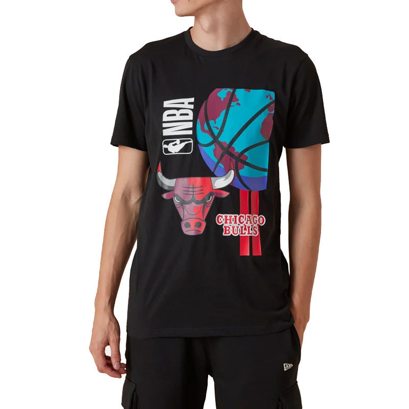 New Era Tee-shirt New Era Chicago Bulls NBA Globe Logo New Era Tee-shirt New Era Chicago Bulls NBA Globe Logo