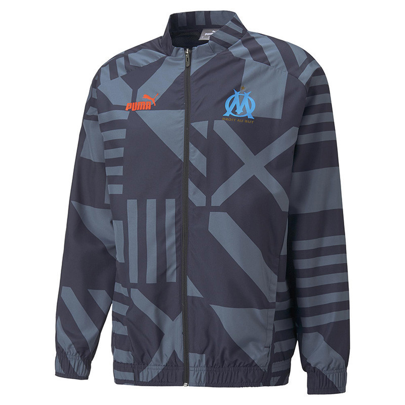 Puma Veste de survêtement Puma Olympique de Marseille Prematch Puma Veste de survêtement Puma Olympique de Marseille Prematch