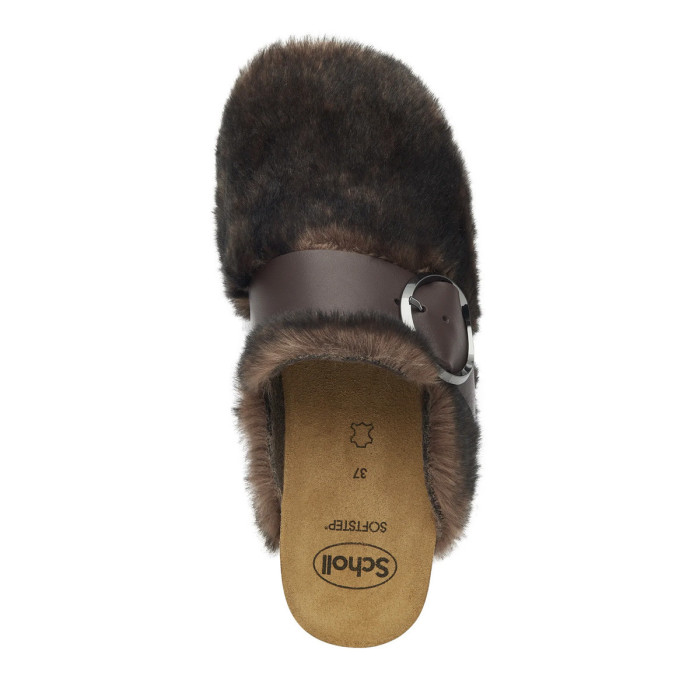 SCHOLL Chausson SCHOLL MONIQUE SYNTHETIC FUR+LEATHER