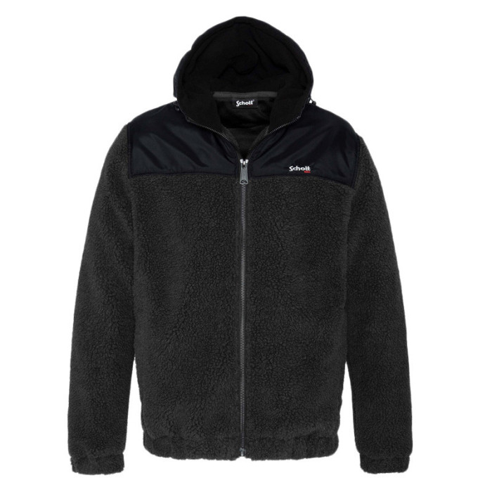 Schott Sweat à capuche Schott ZIPPE SHERPA POLAIRE