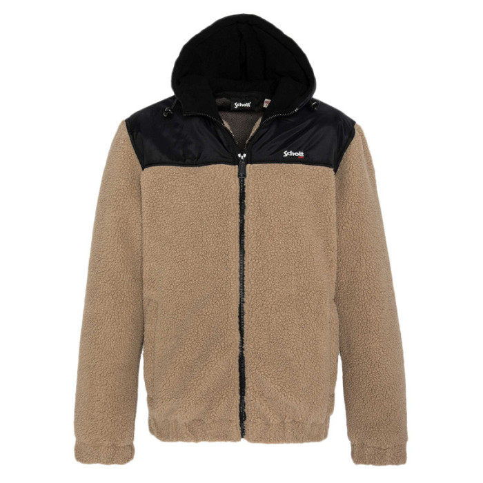Schott Sweat à capuche Schott ZIPPE SHERPA POLAIRE