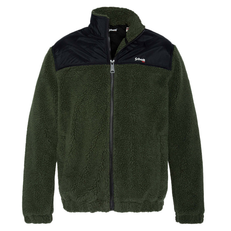 Schott Sweat Schott ZIPPE SHERPA POLAIRE Schott Sweat Schott ZIPPE SHERPA POLAIRE