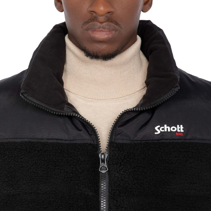 Schott Doudoune sans manches Schott UTAH Sherpa