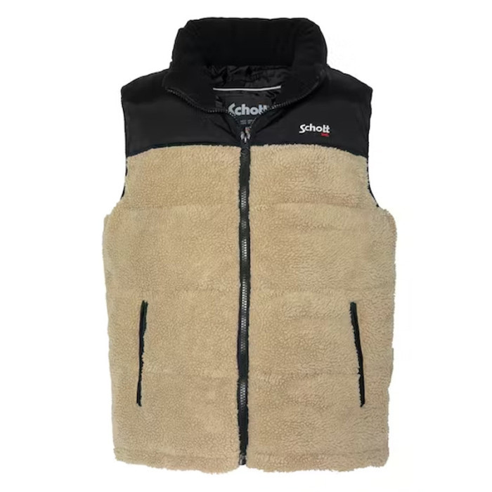Schott Doudoune sans manches Schott UTAH Sherpa