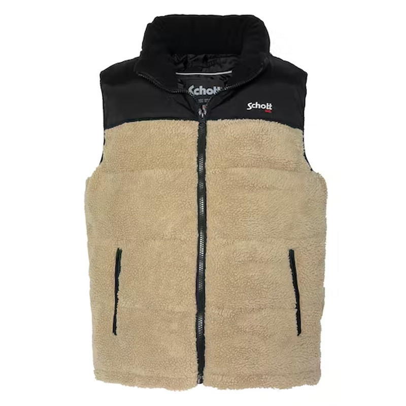 Schott Doudoune sans manches Schott UTAH Sherpa Schott Doudoune sans manches Schott UTAH Sherpa