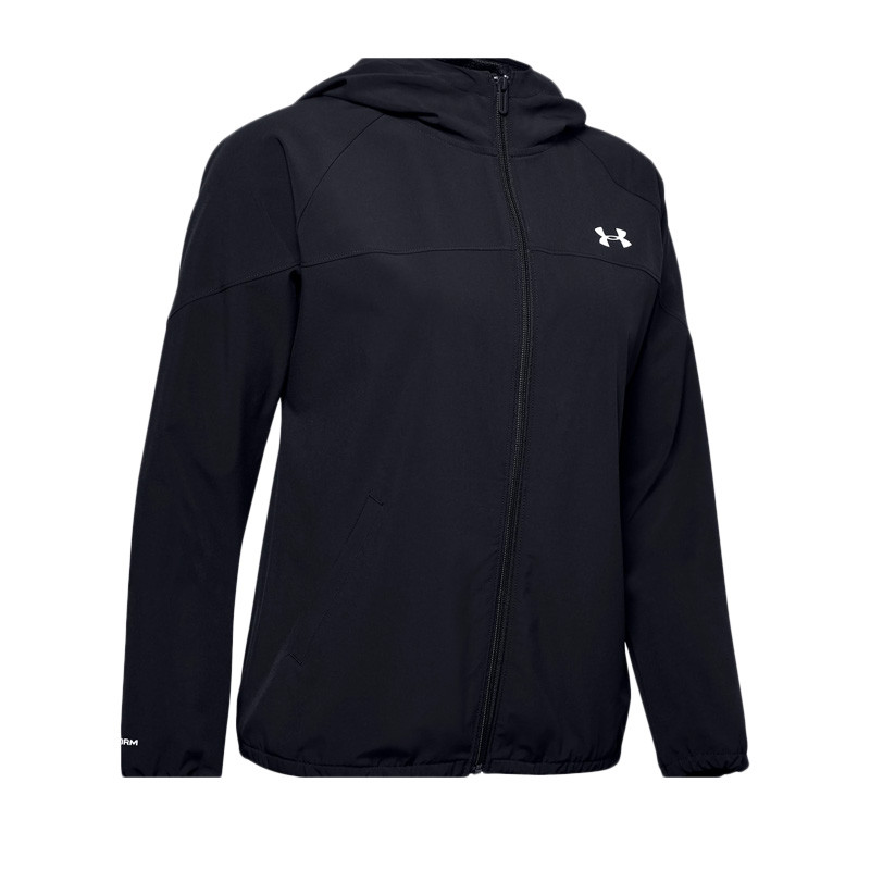 Sweat à capuche Femme Under Armour WOVEN BRANDED FULL ZIP