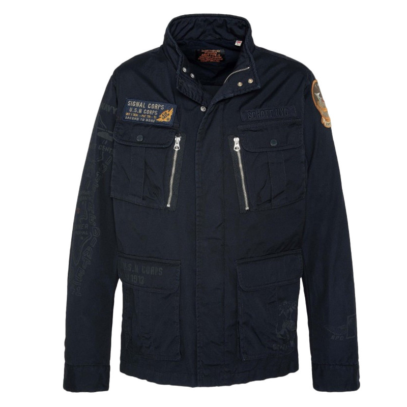 Schott Blouson Schott 4 POCHES AVEC IMPRIMES Schott Blouson Schott 4 POCHES AVEC IMPRIMES