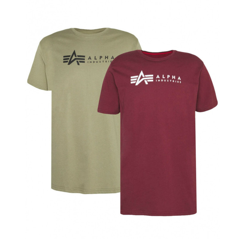 Alpha Industries Pack de 2 Tee-shirts Alpha Industries ALPHA LABEL Alpha Industries Pack de 2 Tee-shirts Alpha Industries ALPHA LABEL