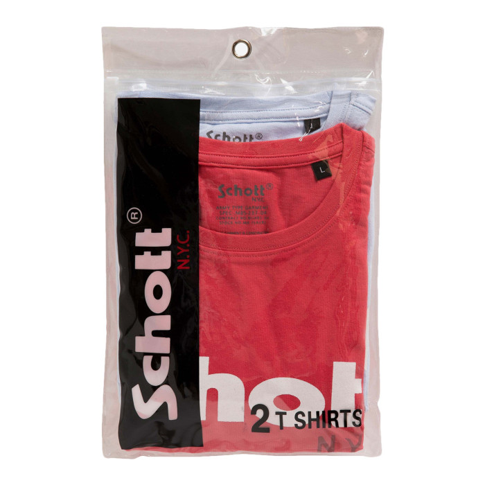 Schott Pack de 2 tee-shirt Schott ras du cou
