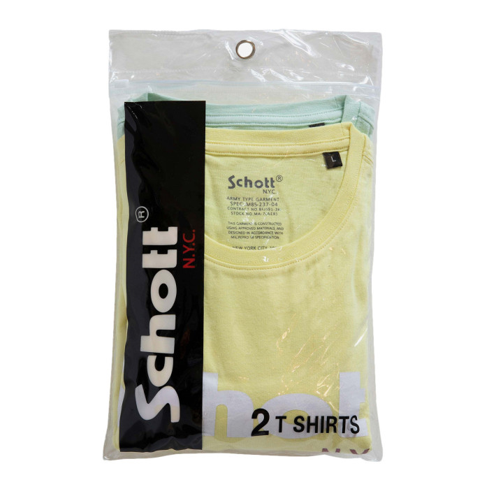 Schott Pack de 2 tee-shirt Schott ras du cou