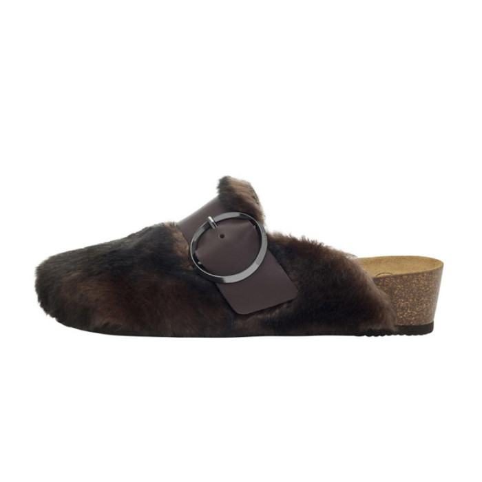 SCHOLL Chausson SCHOLL MONIQUE SYNTHETIC FUR+LEATHER