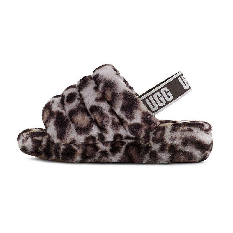 Sandale UGG FLUFF YEAH SLIDE PANTHER PRINT Sandale UGG FLUFF YEAH SLIDE PANTHER PRINT