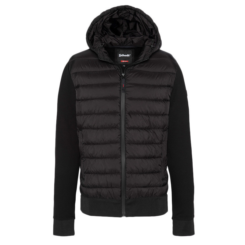 Schott Sweat à capuche Schott BIG SWEATSHIRT CAP BI MATIERE Schott Sweat à capuche Schott BIG SWEATSHIRT CAP BI MATIERE