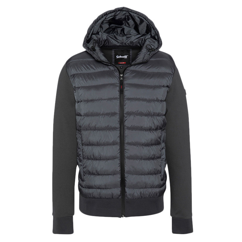 Schott Sweat à capuche Schott BIG SWEATSHIRT CAP BI MATIERE Schott Sweat à capuche Schott BIG SWEATSHIRT CAP BI MATIERE