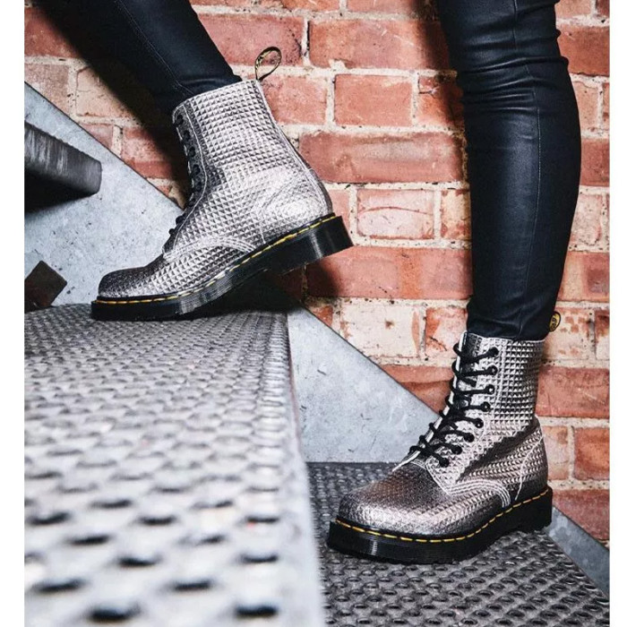 Dr Martens Boots Dr Martens 1460 PASCAL STUD EMBOSS LEATHER LACE UP