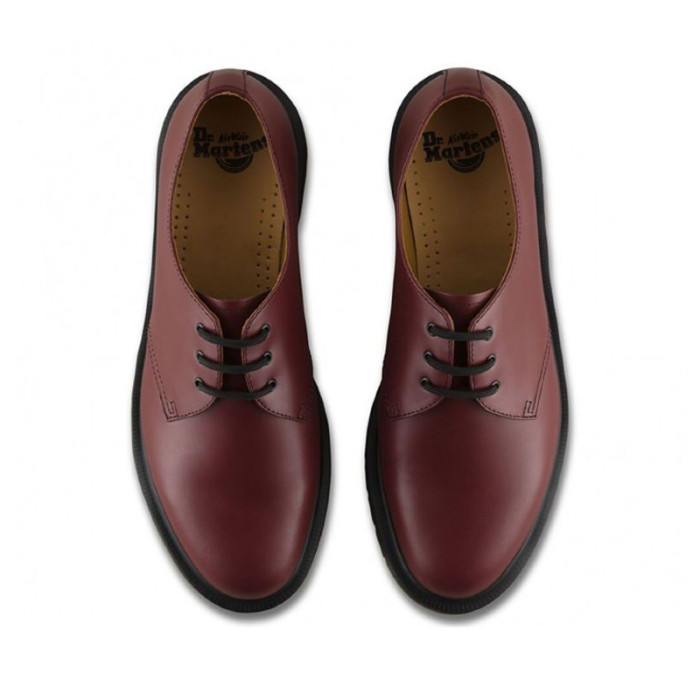 Chaussure à lacets Dr. Martens 1461 Plain Welt Smooth Cherry Red