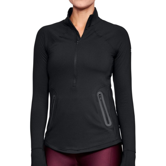 Tee-shirt  Femme Under Armour ColdGear Reactor ½ Zip