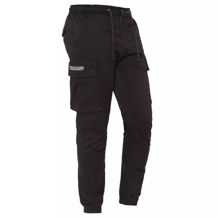 Schott Pantalon Schott CARGO ELASTIQUE EN BAS