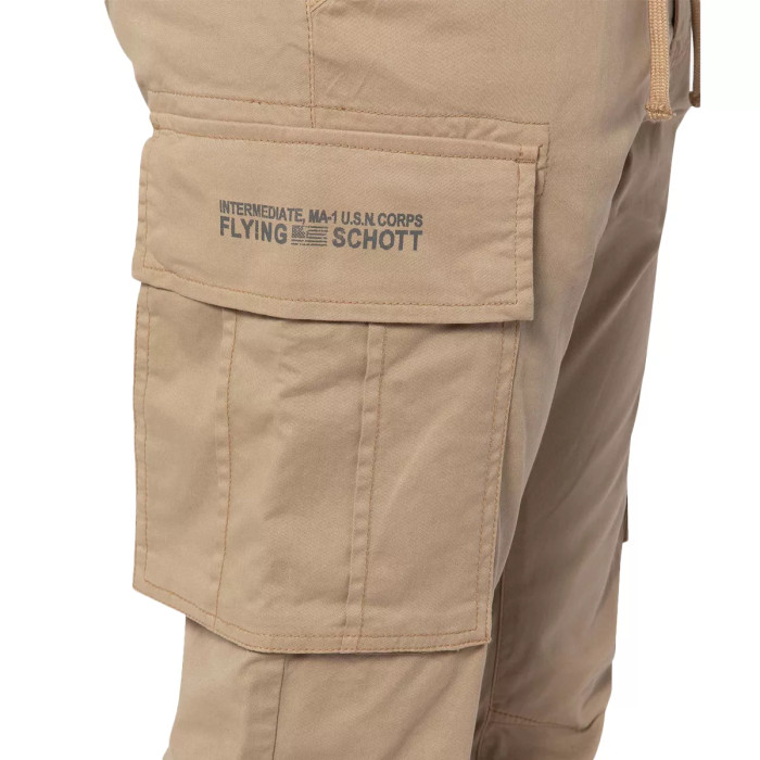 Schott Pantalon Schott CARGO ELASTIQUE EN BAS