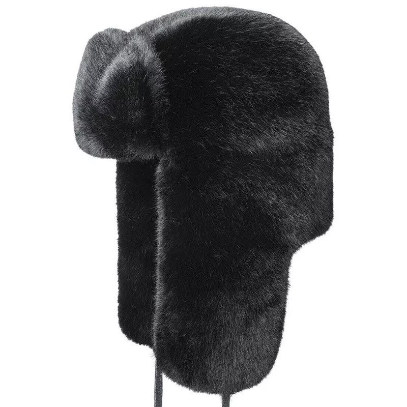 Kangol Cagoule Kangol BLACK FAUX FUR TRAPPER Kangol Cagoule Kangol BLACK FAUX FUR TRAPPER
