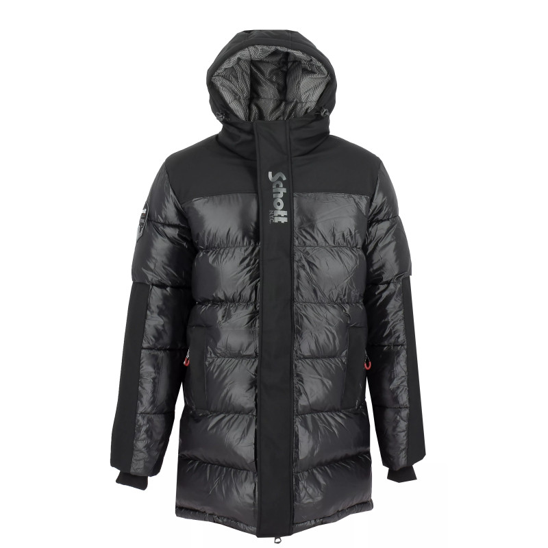Schott Doudoune Longue à Capuche Schott Altamont SMU Schott Doudoune Longue à Capuche Schott Altamont SMU