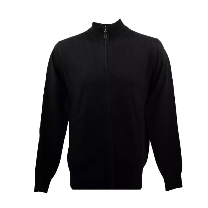 Real Cashmere Gilet Real Cashmere (Noir)- IUB109904-GIUBBINO-ZIP