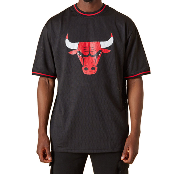 New Era Tee-shirt New Era NBA TEAM LOGO Oversized Chicago Bulls Mesh