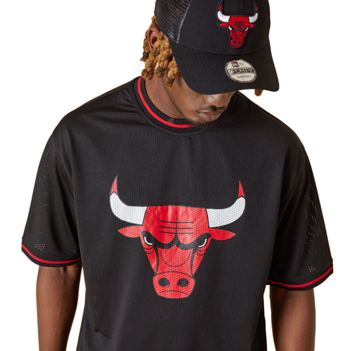 New Era Tee-shirt New Era NBA TEAM LOGO Oversized Chicago Bulls Mesh