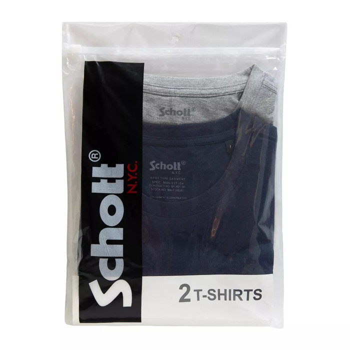 Schott Pack 2 Tee-shirt Schott PETIT LOGO