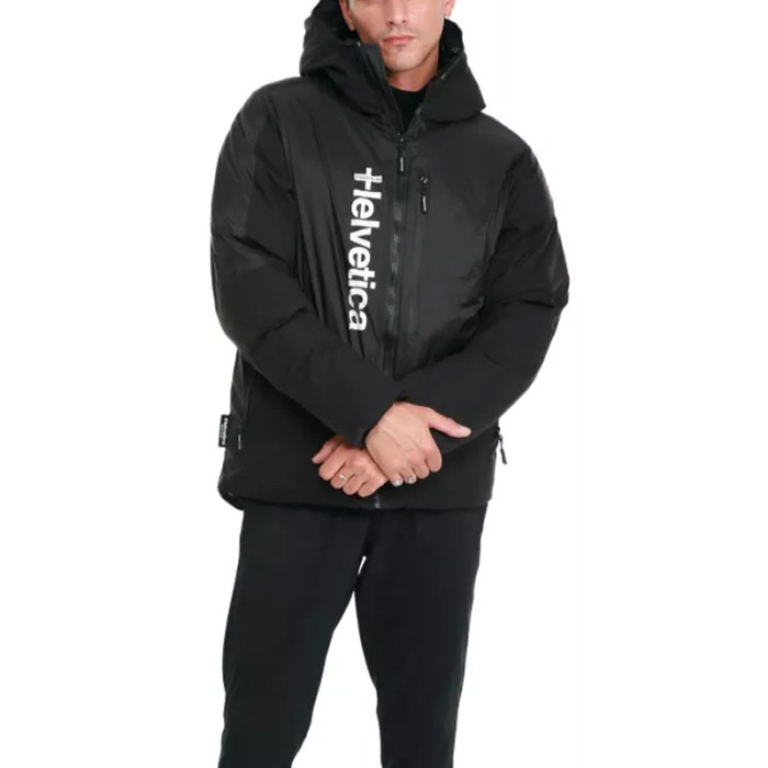 Helvetica Doudoune Helvetica PACO Black White