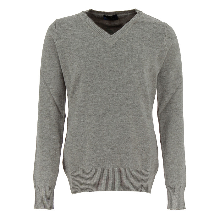 Pull col V Real Cashmere - IDS1085002-BEIGE