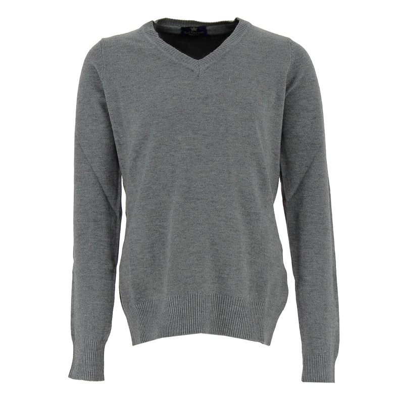 Pull col V Real Cashmere - IDS1085002-GRIS Pull col V Real Cashmere - IDS1085002-GRIS