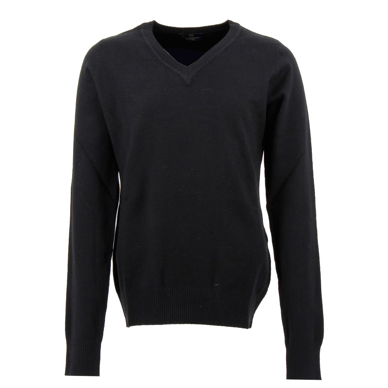 Pull col V Real Cashmere - IDS1085002-NOIR Pull col V Real Cashmere - IDS1085002-NOIR