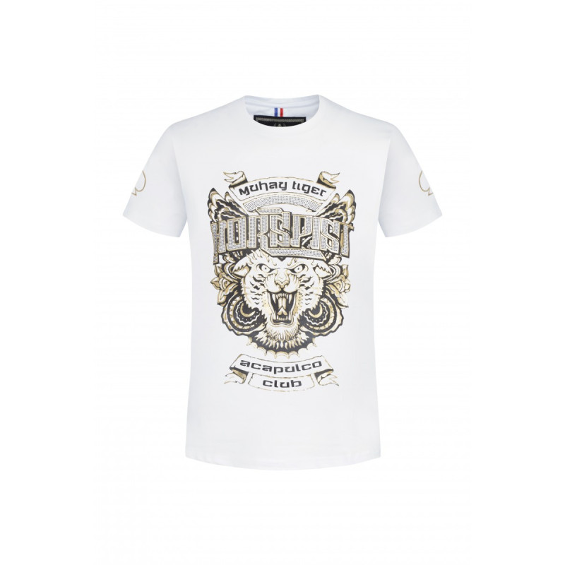 Tee-shirt Dallas HORSPIST (Blanc/Or) Tee-shirt Dallas HORSPIST (Blanc/Or)