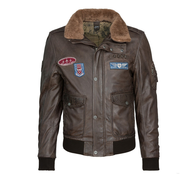 Mauritius Blouson Gipsy CRUISE W16 LAKEV - CRUISE-W16-LAKEV-DARK-BRO Mauritius Blouson Gipsy CRUISE W16 LAKEV - CRUISE-W16-LAKEV-DARK-BRO