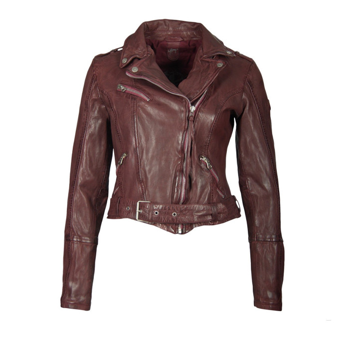 Mauritius Veste en cuir Gipsy WILD W18 LAWOV - WILD-W18LAWOV-WINE