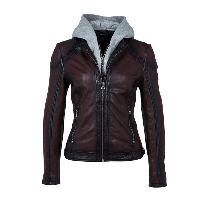 Mauritius Veste cuir Gipsy ANGY W18 LASANV - ANGY-W18-LASAN-OX-RED