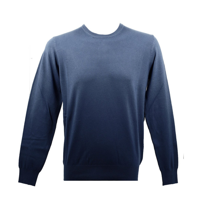 Real Cashmere Pull Real Cashmere (Bleu) - IUB109841-GIROCOLLO-TOPP