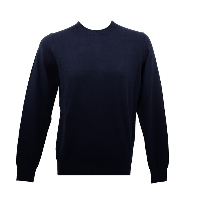 Real Cashmere Pull Real Cashmere (Navy) - IUB109841-GIROCOLLO-TOPP