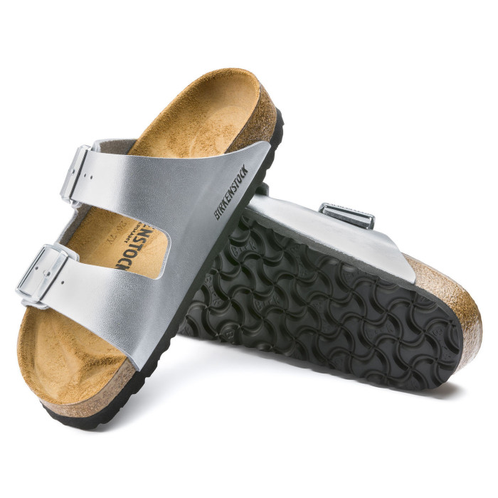 Birkenstock Sandale Birkenstock ARIZONA SILVER - BK1012283