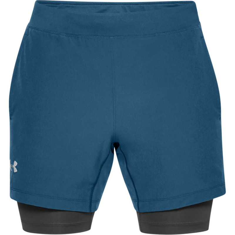 Under Armour Short Under Armour 2-en-1 QUALIFIER SPEEDPOCKET - 1326601-437 Under Armour Short Under Armour 2-en-1 QUALIFIER SPEEDPOCKET - 1326601-437