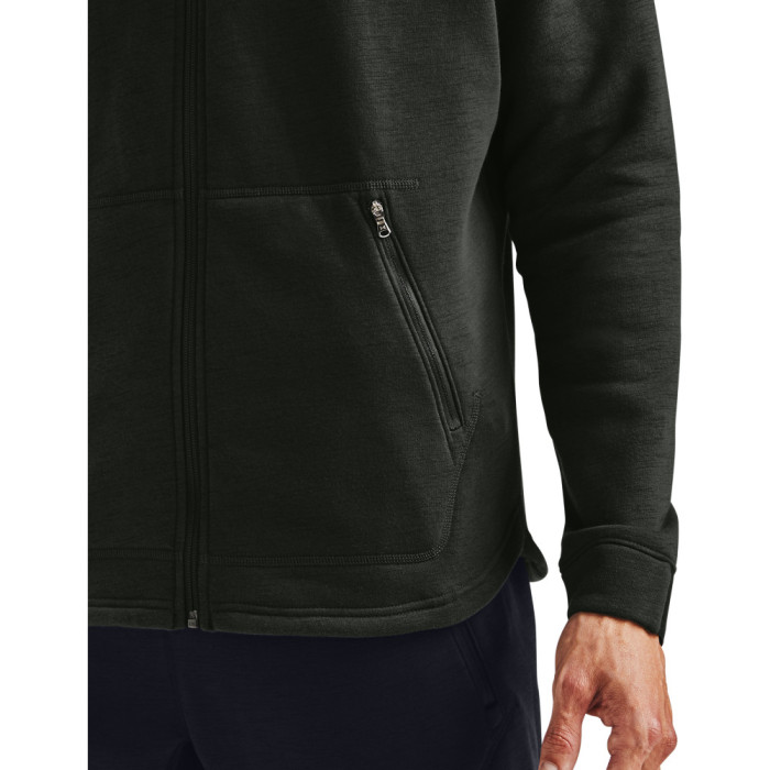 Sweat à capuche Under Armour CHARGED COTTON FLEECE FULL ZIP