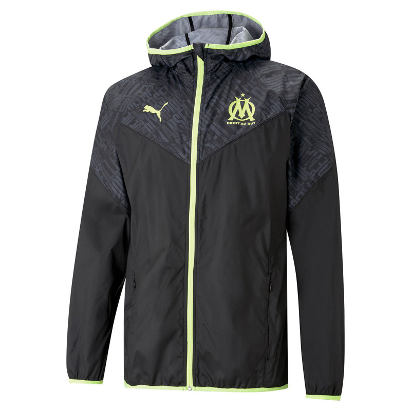 Puma Veste coupe-vent Puma OLYMPIQUE DE MARSEILLE Puma Veste coupe-vent Puma OLYMPIQUE DE MARSEILLE