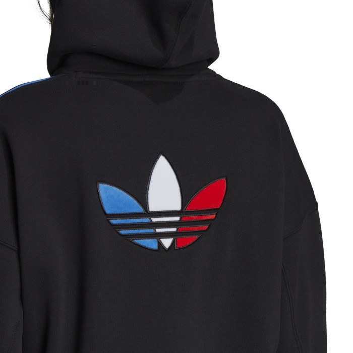 Adidas Originals Sweat à capuche adidas Originals ADICOLOR TRICOLOR CROP