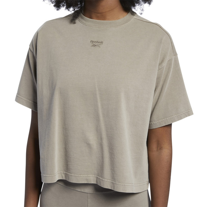 Reebok Tee-shirt Reebok CROP TEINTE NATURELLE REEBOK CLASSICS