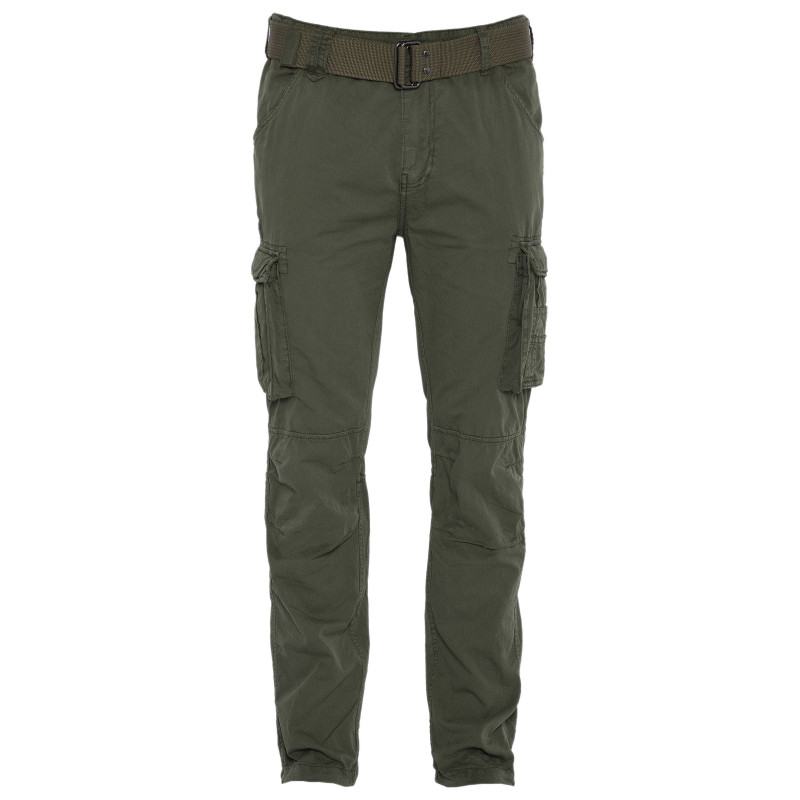 Schott Pantalon cargo slim Schott ARMY CEINTURE Schott Pantalon cargo slim Schott ARMY CEINTURE