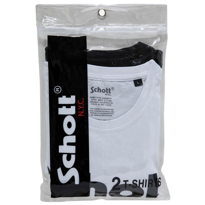 Schott Pack de 2 tee-shirt Schott ras du cou