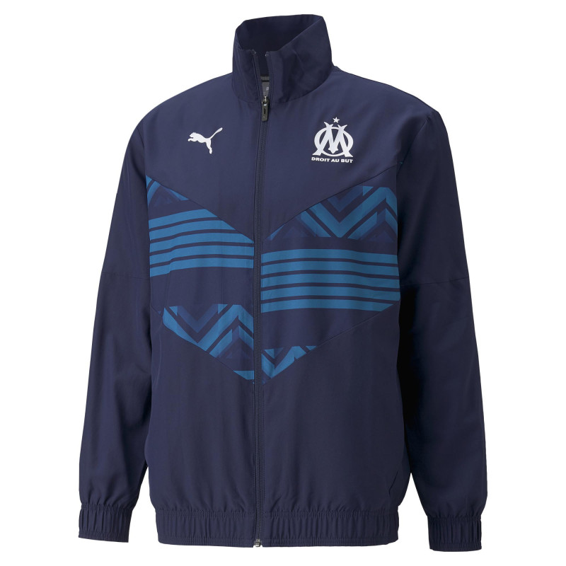 Puma Veste de survêtement Puma OM PREMATCH Puma Veste de survêtement Puma OM PREMATCH
